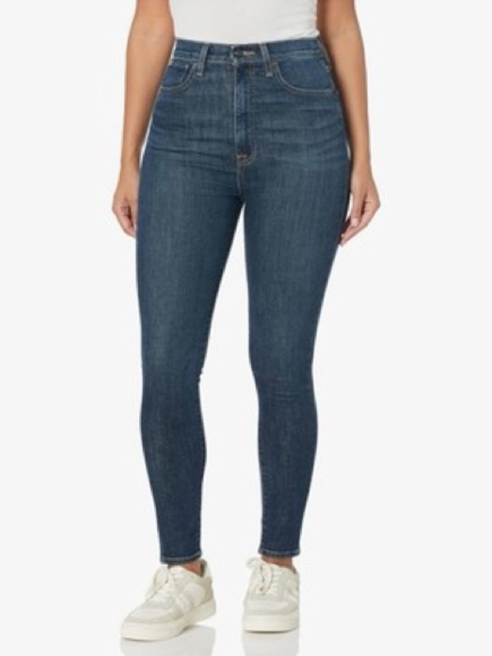 Hudson High-Rise Dark Blue Skinny Jeans - Women